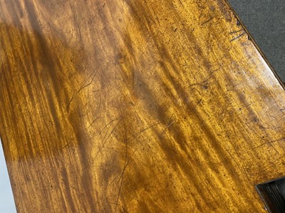Lot 438 - A George III mahogany breakfront serving table, in the manner of Thomas Hope, circa 1810