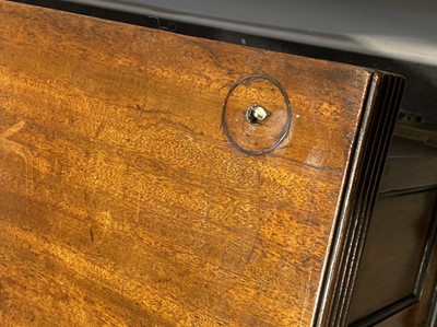 Lot 438 - A George III mahogany breakfront serving table, in the manner of Thomas Hope, circa 1810