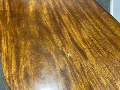 Lot 438 - A George III mahogany breakfront serving table, in the manner of Thomas Hope, circa 1810