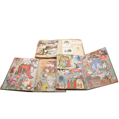 Lot 130 - Albums of greeting cards, scrap books and ephemera.