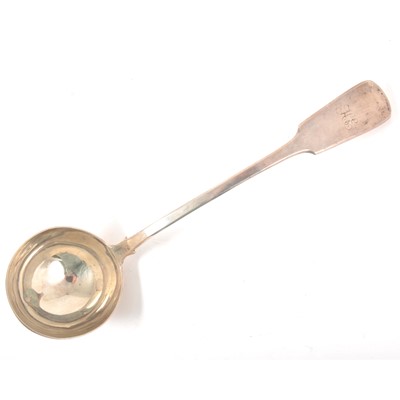 Lot 71 - Victorian silver soup ladle, Samuel Hayne & Dudley Cater, London 1845
