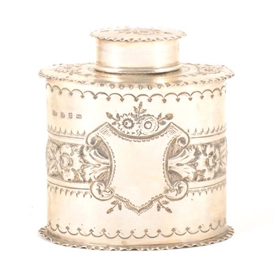 Lot 151 - A Victorian silver tea caddy