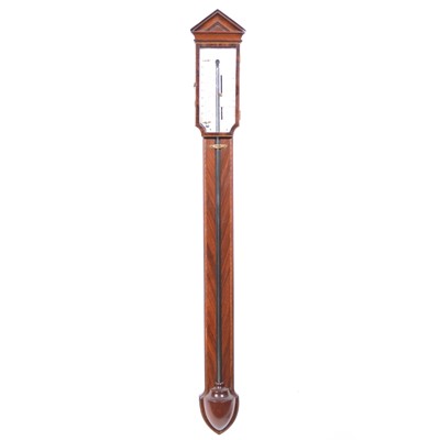 Lot 92 - George III mahogany stick barometer