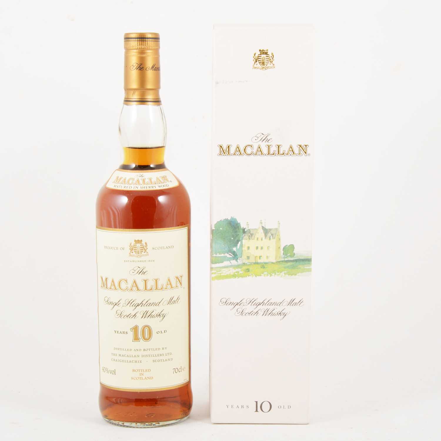 384 - Macallan, 10 year old, single Speyside malt Scotch whisky, 1990s bottling
