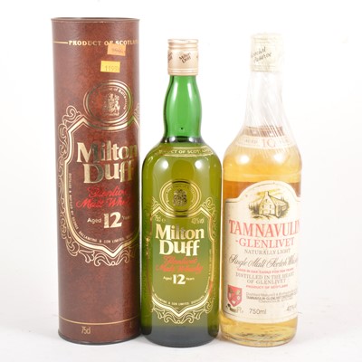 Lot 370 - Two bottles of single Speyside malt Scotch whisky, 1980s bottlings