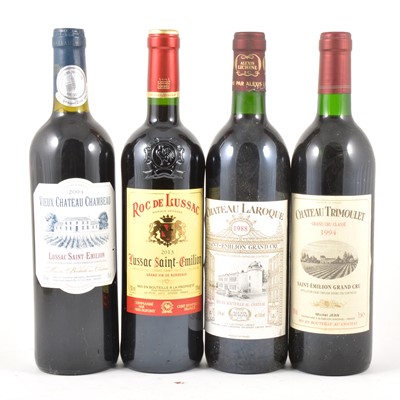 Lot 268 - Assorted Saint-Emilion including Ch Laroque 1988