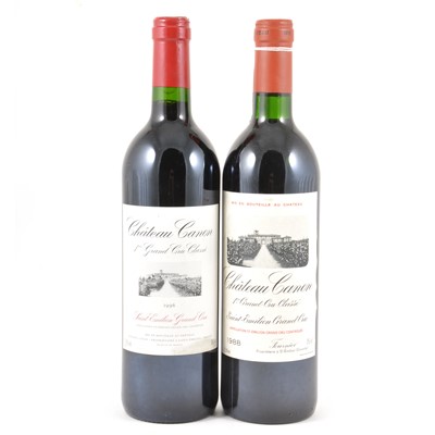 Lot 270 - Ch Canon, Saint-Emilion, 1er Grand Cru, 1996 (4 bottles) and 1988 (1 bottle)