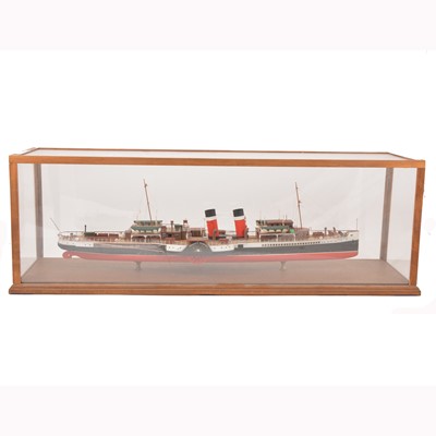Lot 49 - Model of a paddle steamer 'Jeanie Deans' by J G Wood, circa 1990s