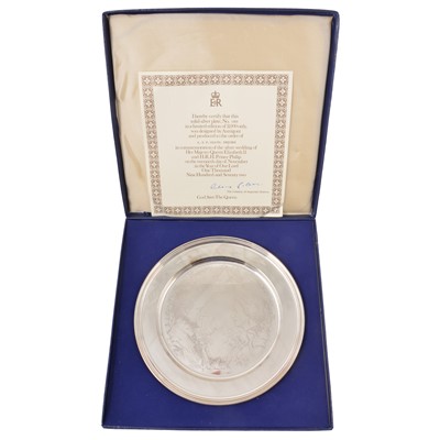 Lot 181 - Three silver Commemorative plates