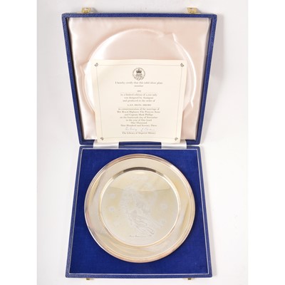 Lot 182 - Three silver Commemorative plates