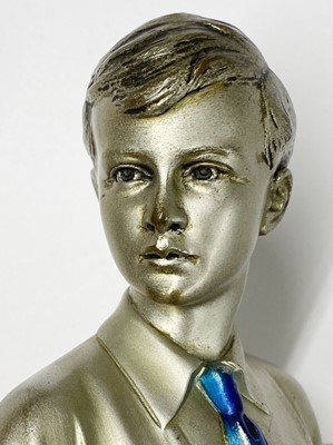 Lot 39 - Ferdinand Preiss, 'Sonny Boy' and 'Hoop Girl' a large pair of Art Deco bronze figures