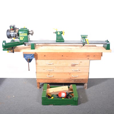 Lot 61 - Record CL3 48" wood turning lathe, 240v.