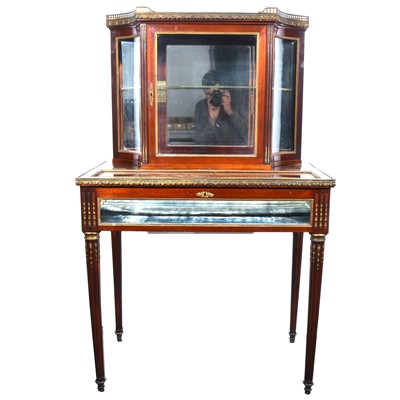 Lot 423 - 19th Century French mahogany display cabinet