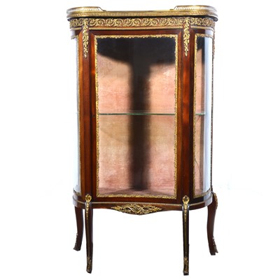 Lot 415 - French mahogany vitrine