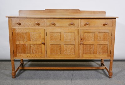 Lot 408A - Limed oak sideboard, by Heal & Son, London.