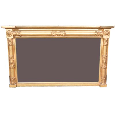 Lot 466 - Regency gilt gesso overmantel mirror
