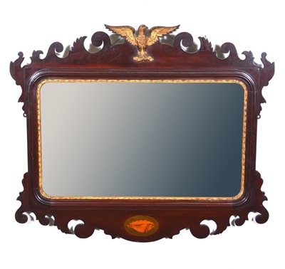 Lot 475 - Victorian mahogany wall mirror