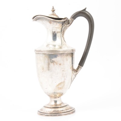 Lot 229 - Silver claret jug, Reid & Sons, London 1906.