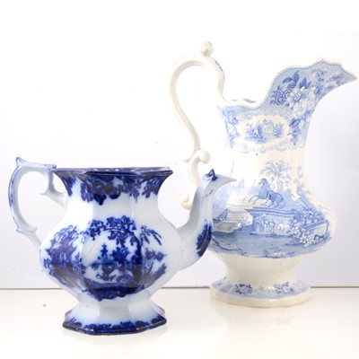 Lot 56 - Staffordshire pottery transferware jar, floral...