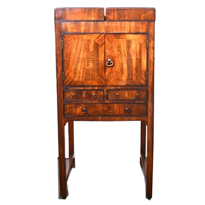 Lot 188 - George III mahogany washstand.