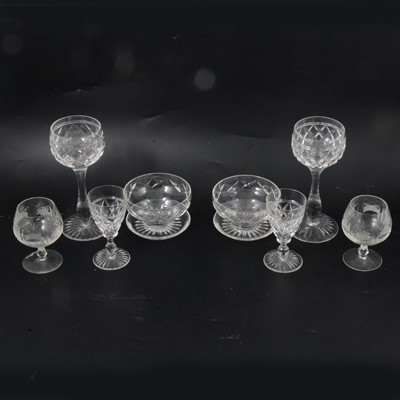 Lot 123 - Stuart Crystal suite of 'Victoria' pattern table glass.