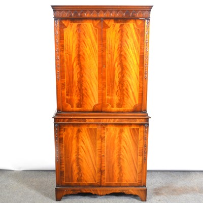Lot 506 - Reproduction mahogany cocktail cabinet