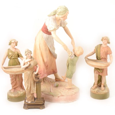 Lot 39 - Royal Dux and Depose EW Turn Wien figurines.