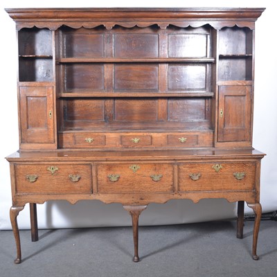 Lot 429 - George III oak dresser