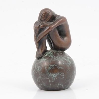 Lot 382 - Jonathan Wylder - Seated Nude on Sphere