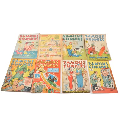 Lot 30 - Twelve Famous Funnies comics no.61 to 131