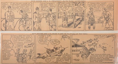 Lot 36 - A folder of John Dille co Buck Rogers Daily newspaper comic strips 1929-1930