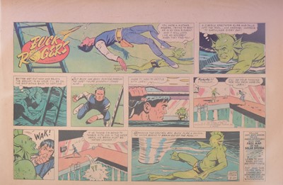 Lot 37 - Three folders of Buck Rogers newspaper comic pages by George Tuska 1959 to 1965