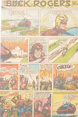 Lot 41 - Eight folders of Buck Rogers newspaper comic pages by Rick Yager