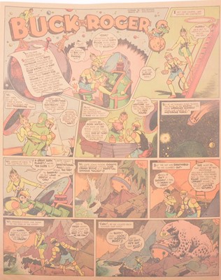 Lot 43 - Buck Rogers newspaper comic strip pages, 40 colour supplement pages 1932