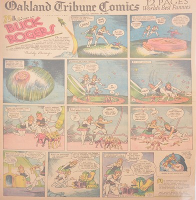 Lot 44 - Buck Rogers newspaper comic strip pages, 40 colour supplement pages 1932-134