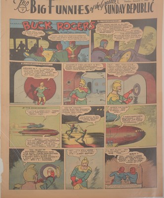 Lot 48 - Buck Rogers newspaper comic strip pages, 32 colour supplement pages 1940-1941