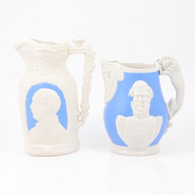 Lot 56 - Two stoneware Commemorative jugs