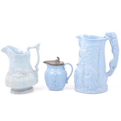 Lot 59 - Stoneware Keeper's Daughter jug, Stags jug and a Gamekeeper jug