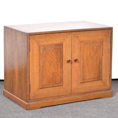 Lot 406 - Arts & Crafts Cotswold School walnut table cabinet