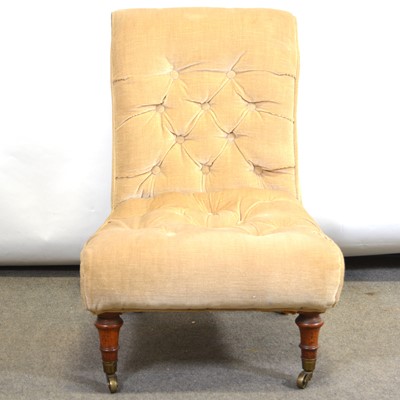 Lot 196 - Victorian nursing chair.