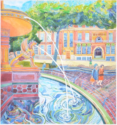 Lot 368 - Peter Welton - Leicester Town Hall Fountain.