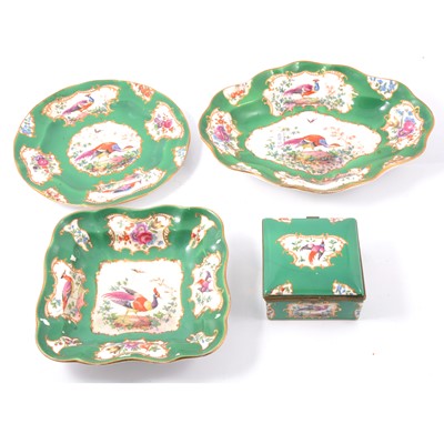 Lot 126 - Booth's box, dessert service and glassware