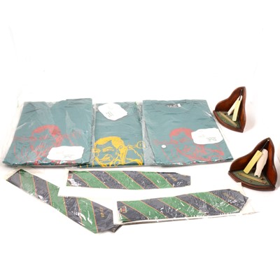 Lot 257 - Cricket interest: Benefit ties and t-shirts from the joint Benefit of Gordon Parsons and Lol Spence, 1994