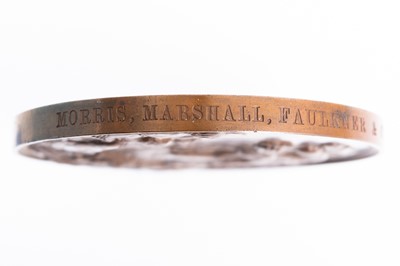 Lot 138 - 1862 London International Exhibition Winners Medal, Morris, Marshall, Faulkner & Co.