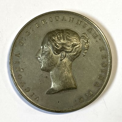 Lot 117 - Victoria Coronation medal, white metal