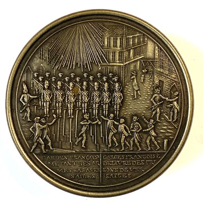 Lot 109 - 19th Century French metal and bois durci snuff box