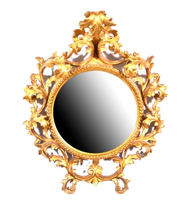 Lot 467 - Florentine gilt gesso pier glass
