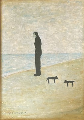 Lot 352 - After Laurence Stephen Lowry - Man Looking out to Sea.