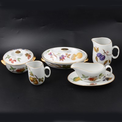 Lot 67 - Royal Worcester part dinner service, 'Evesham' pattern