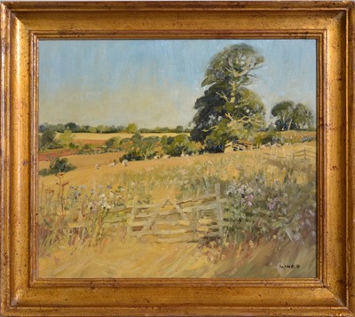Lot 305 - John Lines, Country landscape.
